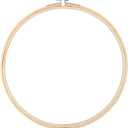 Embroidery Hoop, KISSBUTY 7.9 inch/ 20cm Bamboo Embroidery Hoop Round Bamboo Circle Cross Stitch Hoop Ring for Art Craft Handy Sewing (1)