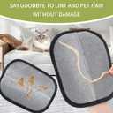 2 Pcs Pet Hair Removal Glove, Magic Brush Electrostatic Pet Hair Remover Glove, Reusable Dog Cat Hair Fur Remover Mitt, Pet Grooming Cleaning Gloves, Pet Hair Cleaner Removal Tool for Couch, Carpet