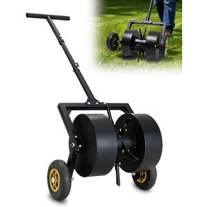 Rolling Lawn Aerator, Manual Lawn Aerator Roller Tool with Wheels