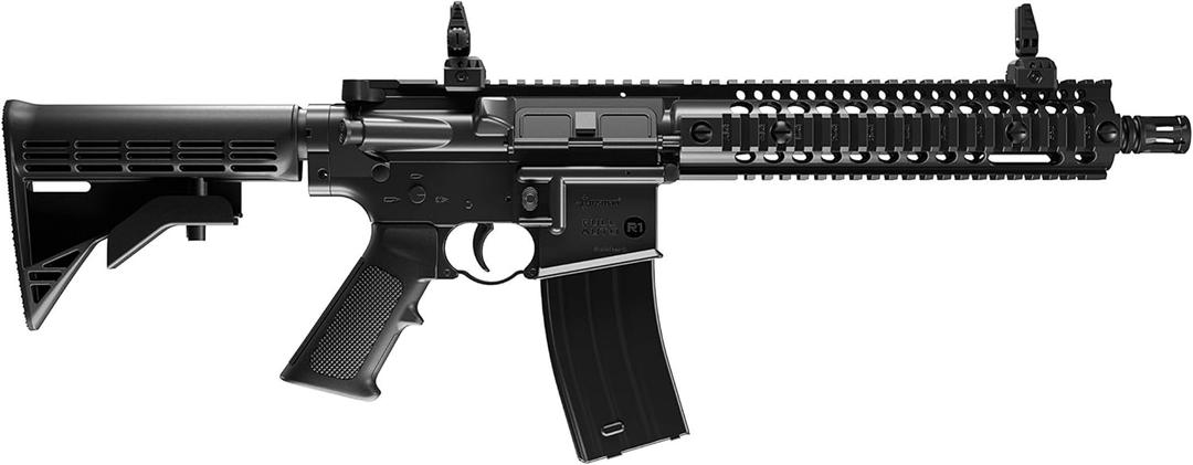 Crosman CFAR1B Full Auto R1 CO2-Powered BB Air Rifle, Black