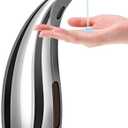 Automatic Soap Dispenser Touchless Modern Minimalist Magnetic Charging Infrared Inductio Kitchen and Bathroom Soap Pump 10oz/300ml Silvery (Silvery)