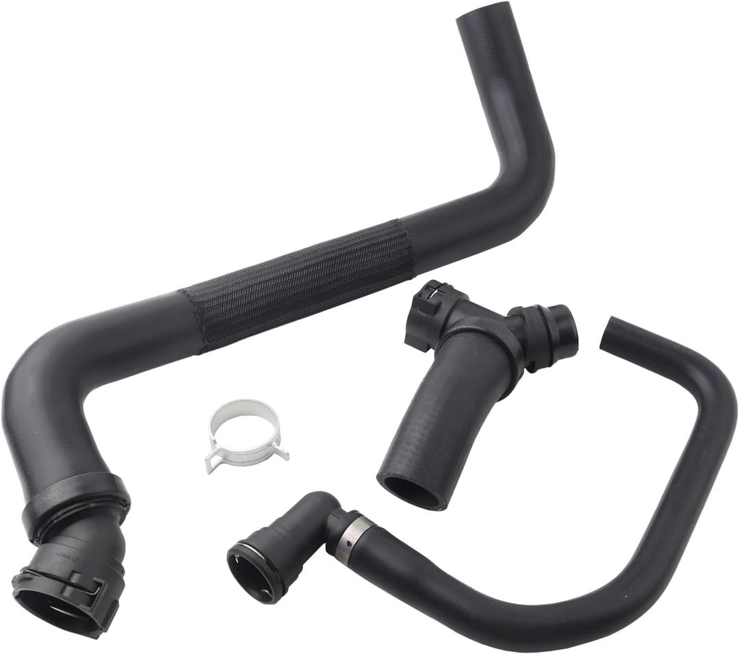 MUCO New Upper Radiator Hose YConnector Lower Degaus 3Pcs DR3Z8566A Compatible with Ford F150 5.0L 2011 2012 2013 2014 2015 2016 2017 2018 2019 2020 Replace DR3Z8566A CL3Z8260A BL3Z8C350A