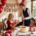 2 x 12 Things I Love About You Scratch Off Birthday Cards - Unique Birthday Gift for Kids Adults, Interactive Romantic Surprise with Hidden Messages (I Love)