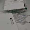 Furologee Nightstands Set of 2, End Tables Set of 2 with Charging Station and LED Lights, White Night Stands with 2 Fabric Drawers, Bedside Tables for Living Room/Bedroom