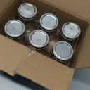 Classic 16 Oz Mason Jars, 6 Pack Canning Jars, Regular Mouth, Airtight & Leak Proof, Dishwasher Safe, Microwave & Freezer Safe, 3.2 x 4.5 x 5.5 inches