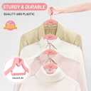 Velvet Stackable Hangers 30 Pack, STOPKLAS Pink Clothes Hangers Non Slip Felt Hangers with 360 Swivel Hook, Thin Hanger Space Saving, Heavy Duty Closet Hanger for Clothes, Coats, Suits, Dress, Pants