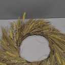 24 Inch Fall Wreath for Front Door Harvest Wreaths with Wheat Leaves and Wheat Ear, Large Autumn Wreath Decor for Farmhouse Wall Window Home Decoration and Halloween Christmas Thanksgiving Celebration