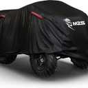 MZS ATV Cover All Weather Season Outdoor Storage Waterproof Protection Accessories fits up to 101 inch Quad 4 Wheeler Covers - Vents Night Reflective Tear Wind Proof Adjuster Buckle Bag