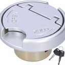 Keenso Fuel Gas Tank Cap,Stainless Steel GY6 Fuel Cap with Key Locking Fuel Tank Cap Replacement for RUCKUS,ROKETA,KAZUMA