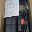 Haturi Vacuum Stand for Dyson V15 V12 V11 V10 V8 V7 V6, Metal Storage Holder for Cordless Vacuum & Accessories, Compatible with DC30 DC31 DC34 DC35 DC58 DC59 DC62 DC74, Black (With Rectangular Base)