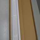 No Tools No Drill Cordless Mini Blinds 20" W x 36" H, 1" L-Shaped Blades, Horizontal Vinyl Blinds for Indoor Windows, White