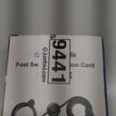 DEWENWILS Christmas Extension Cord with Multiple Outlets, 12 FT ON/Off Foot Switch Power Cord, Angled Flat Plug, 2-Prong 3 Outlets, 16/2C, Black, ETL Listed