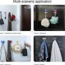 Kitchen Hooks, Tool-Free Adhesive Wall Hook Hanging - Dragonfly Butterfly 4 Color Acrylic (Frosted) Family, Suermarket, Restaurant, Coffee Shop, Office, Two-Tier Wings Gold Hooks8Pack