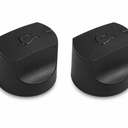 BBQration 2-Pack Grill Control Knobs for Charbroil Replacement Parts, Grill Knob Replacement Parts for Charbroil Performance Series 2-6 Burner Grill Replacement Accessories, Black