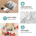 Christmas Tree Hand Towels for Bathroom, Kitchen Dish Towels, Winter Decor, 16x24 Inch