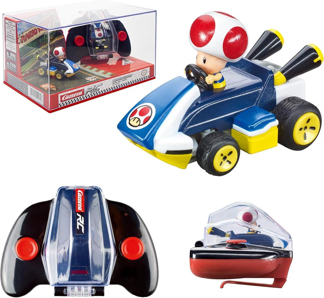 Carrera RC Nintendo Mario Kart 2.4 GHz Mini Collectible Radio Remote Control Toy Car Vehicle - Toad