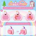 Pop Game - Light Up Fidget Toy for Kids & Adults, Quick Push Fast Push Sensory Toys for Kids 5-7 & 8-12, Handheld Relaxing Stress Relief Game for Autism, ADHD - Fun Fidget Toys for Adults & Children (Pink Unicorn)