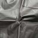 Besshopie EVA Raincoat Waterproof Rain Poncho Reusable Unisex Men Women Long Clear Rain Wear (Large, Black)