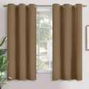 YoungsTex Taupe Blackout Curtains 63 Inches Long for Bedroom - Thermal Insulated Window Drapes with Grommet Room Darkening Privacy for Living Room, 2 Panels, 42 x 63 Inch