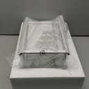 Large Outdoor Wall Lantern Sconce, 16.3 Inch Tall Modern Outdoor Wall Light Fixture, Anti-Rust Exterior Lighting Lamp, Waterproof Exterior Lighting with clear glass for Porch, Entryway, Garage (White)