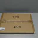 Farmhouse Semi Flush Mount Ceiling Light Fixture, Lights for Bedroom, Black Metal and Wood Kitchen Light Fixtures with 6 E26 Bulb Sockets, Hallway Light Fixtures, Lamps for Living Room