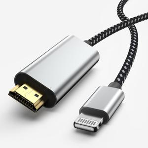 [Apple MFi Certified] Apple Lightning to HDMI Cable Adapter, 1080P Lightning to Digital AV Adapter Sync Screen Connector Compatible for iPhone 14 13 12 11 Pro Max XS XR X 8 to HD TV Projector Monitor