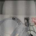 Wall Mounted Lighted Makeup Mirror, 8 Inch Double-Sided 1X 5X Magnifying Mirror for Bathroom, 11'' Extendable Arm, 360 Swivel, Touch DimmableLED Lights, Powered by Plug in, Chrome