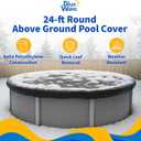 Blue Wave 8-Year 24-ft Round Above Ground Pool Winter Cover