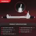 PHOBOOS Hydraulic Power Steering Rack and Pinion Assembly Compatible with Chevrolet Trailblazer/Trailblazer EXT/SSR,GMC Envoy/Envoy XL,Oldsmobile Bravada,Buick Rainer,Saab 9-7x,2002-2009,Ref. 221014