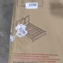 Merax Queen Size Platform Bed with 2 Storage Drawers and Twin XL Size Trundle, Rustic Design Wooden Bed Frame, White