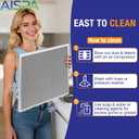 AC Filter 20x20x1, MERV 11, 2 Pack | Washable and Reusable, Aluminum Alloy Frame, Nylon Mesh