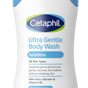 Cetaphil Ultra Gentle Refreshing Body Wash, For Dry to Normal, Sensitive Skin, 16.9oz, Aloe Vera, Calendula, Vitamin B5, Hypoallergenic, Paraben Free, Fragrance Free, Dermatologist Tested