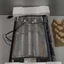 Electric Garage Heaters for Indoor Use, 1500W/750W Ceiling Mounted Radiant Quartz Heater with Work Light, 90 Rotation, 5 Mode Settings, Electric Heater for Garage, Shop, Patio Large Room (black)