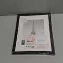 upsimples 8.5 By 11 Picture Frame, Display Pictures 6x8 with Mat or 8.5 x 11 Without, Wall Hanging Photo Frames, Black, 1 Pack