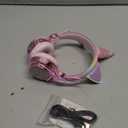 KORABA Kids Wireless Headphones for Girls Children Teens, LED Light Up Bluetooth Unicorn Headphones with Microphone for School/Xmas/Online Study/Unicorn Gifts (Pink Wireless)