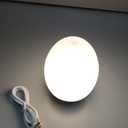 Egg Night Light for Nursery: Baby Night Lights Tap Lamp Step less Dimming with Warm White and 7 RGB Colors Rechargeable Portable for Infant and Kids Bedroom Breastfeeding Sleep Aid