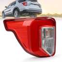 Tail Light Assembly Compatible with 2020 2021 2022 2023 Ford Explore Rear Brake Lamp, Replaces# LB5Z13405F FO2800275(Left Driver Side)