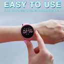 Non-Bluetooth Led Fitness Tracker Watch,Digital Pedometer Watch,with Step Counting/Distance/Calories/Stopwatch/Alarm Clock, Great Gift for Kids Teens Girls Boys Xmas