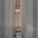 Wearlizer Rose Pink Compatible with Apple Watch Band 38/40/41/42mm Womens Replacement, Stainless Steel Strap Fashion Resin Wristband Sleek Metal iWatch Series 11 10 9 8 7 6 5 4 3 SE/Ultra 3 2 1