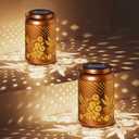 2 Pack Hummingbird Solar Lanterns Outdoor Waterproof Hanging Solar Lights, Garden Decor Gifts for Women Mom Grandma Metal Garden Decorative Lights for Yard, Backyard, Patio, Porch