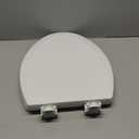 Bemis 1500EC 390 Lift-Off Wood Elongated Toilet Seat, Cotton White (Pack of 1)