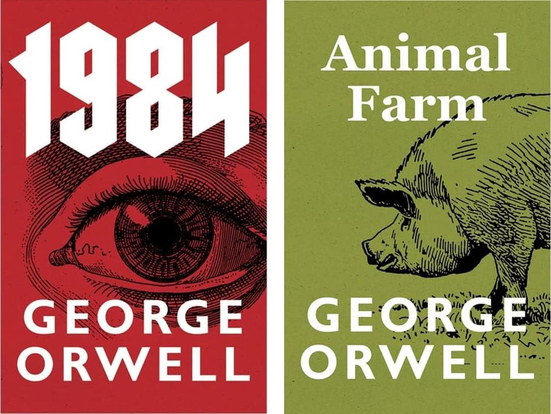 1984 Animal Farm - SET OF TWO BOOKS - HARDCOVER - NEW