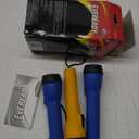 EVEREADY LED Flashlights (4-Pack), Bright Flashlights for Emergencies and Camping Gear, Flash Light with AA Batteries Included, Blue/Yellow (4-Pack)