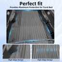 Custom Fit Bed Mat Compatible with 2024-2026 Toyota Tacoma (5FT Bed Only), Heavy Duty TPE Truck Bed Liner, All-Weather Cargo Mat for Next-Gen Tacoma, Black (Not for Drop-in Liners)