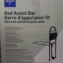 Medline Bed Assist Bar with Storage Pocket, Height Adjustable Bed Rail for Elderly Adults, Assistance for Getting In and Out of Bed at Home