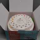 Potaroma Cat Toys 3in1 Automatic Interactive Kitten Toy, Fluttering Butterfly, Moving Feather, Track Balls, Dual Power Supplies, USB Powered, Indoor Exercise Kicker (Bright White)