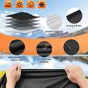 Waterproof Cab Covers Fit for Wrangler 2007-2025 JK JL 2 Door, Scratchproof Inner Cotton Car Cover with Driver Door Zipper Windproof Straps All Weather UV Protection