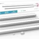LED Under Cabinet Lighting Plug in, 10 Inch 3 Pcs, 15W Ultra Thin 4000k Super Bright 1200Lm Counter Light Bar, Easy Installation Under Cabinet Lights for Kitchen, Sink, Counter (10 Inch, 3 Pcs)