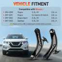 Front Lower Control Arm Set Left & Right w/Ball Joint & Bushing Compatible with Nissan Rogue 2014-2020 2.0L 2.5L Suspension Kit Replace 54501-4BA0A 54500-4BA0A N-188 N-189 K623110 K623111