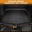 AIPOIL Floor Mats & Cargo Liner Set for 2023 2024 2025 Kia Sportage (Not Fit Hybrid Models) All Weather Protection TPE Anti-Slip Automotive Full Set Custom Car Mats Accessories - Black
